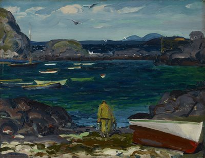 Il porto, costa di Monhegan, Maine da George Wesley Bellows